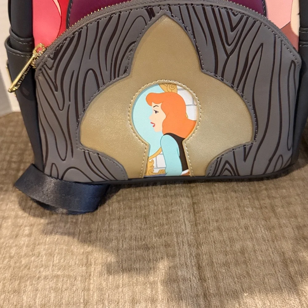 Disney loungefly villian Backpack three evil stepsisters of Cinderella 11 by 9